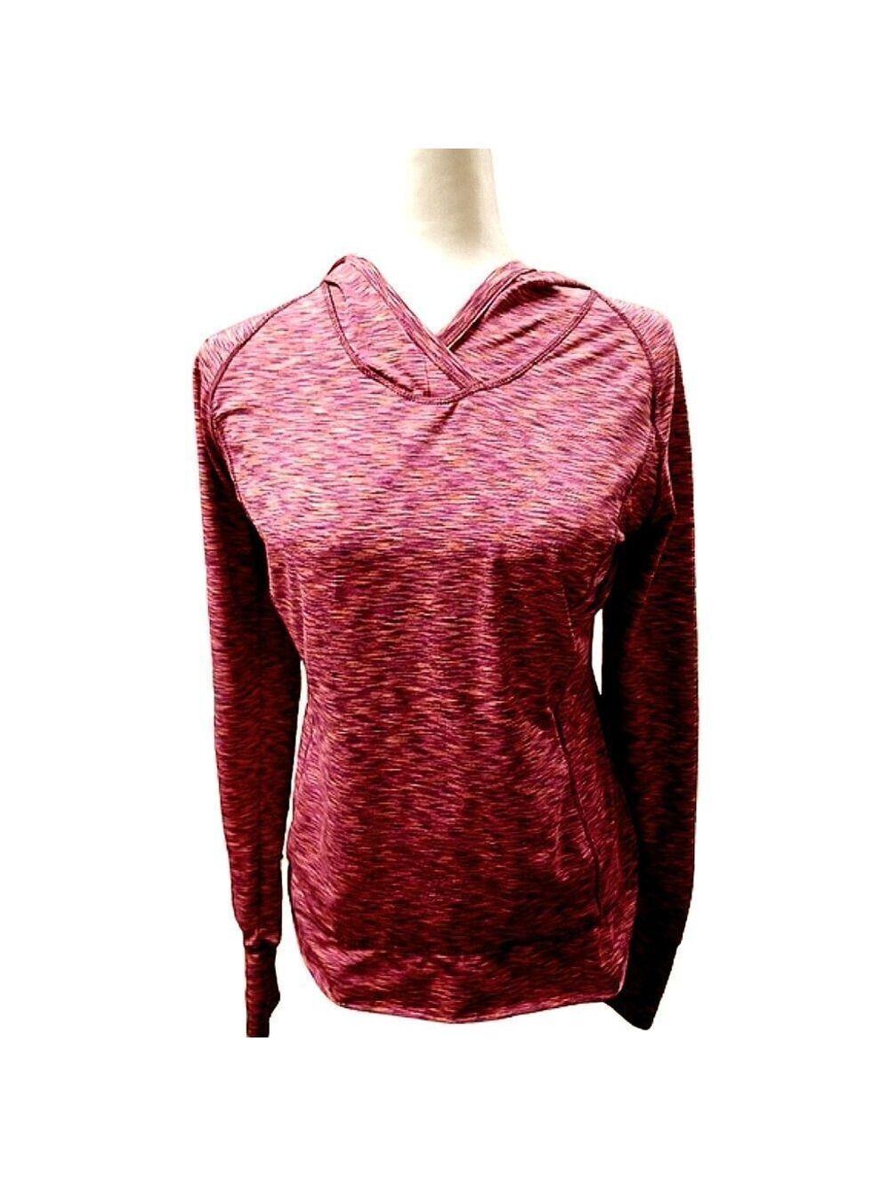 Tangerine Pullover Hoodie Marled Pink Size Medium